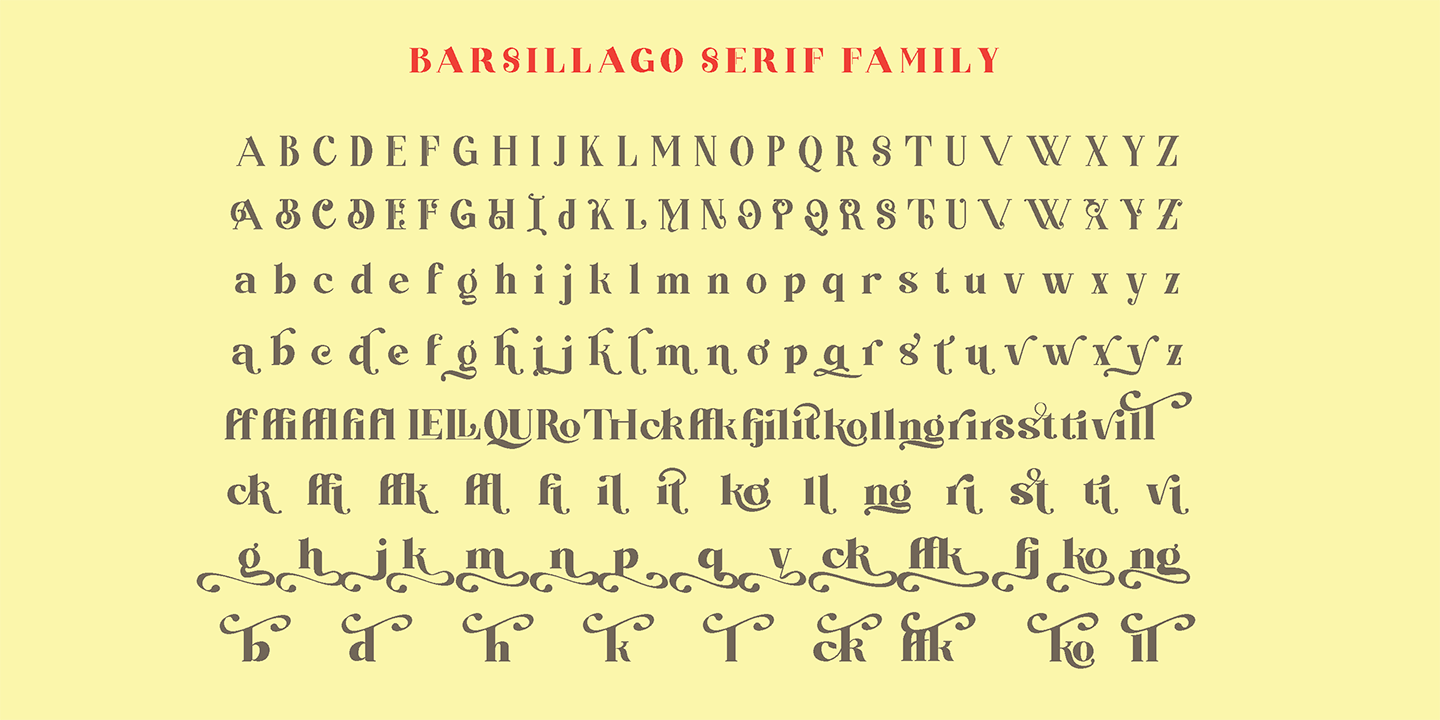 Ejemplo de fuente Barsillago #2